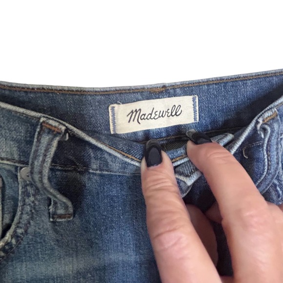 MADEWELL Two Tone High-Rise Slim Boy Jean Size 28 - Picture 5 of 16